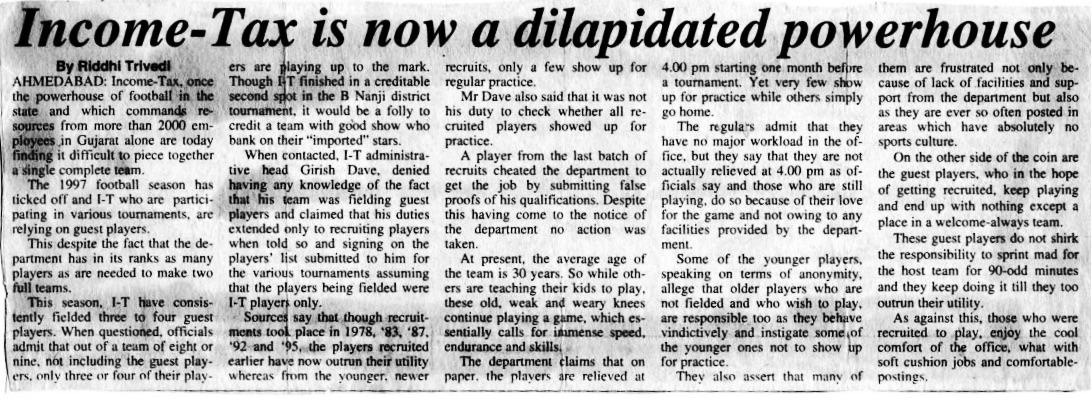 Scanned original clip of Income-Tax Is Now a Dilapidated Powerhouse