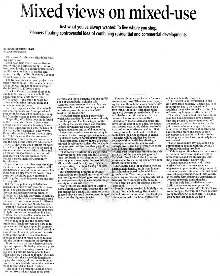 Scanned original clip of Mixed Views on Mixed-Use